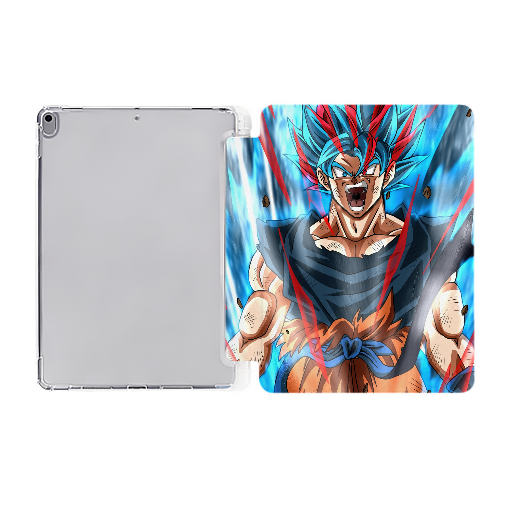 （画像用） ドラゴンボール DRAGON BALL IPad ケース ペン収納付き 三つ折りスタンド PUレザー×シリコン 対応機種9.5/10.5/10.9インチ